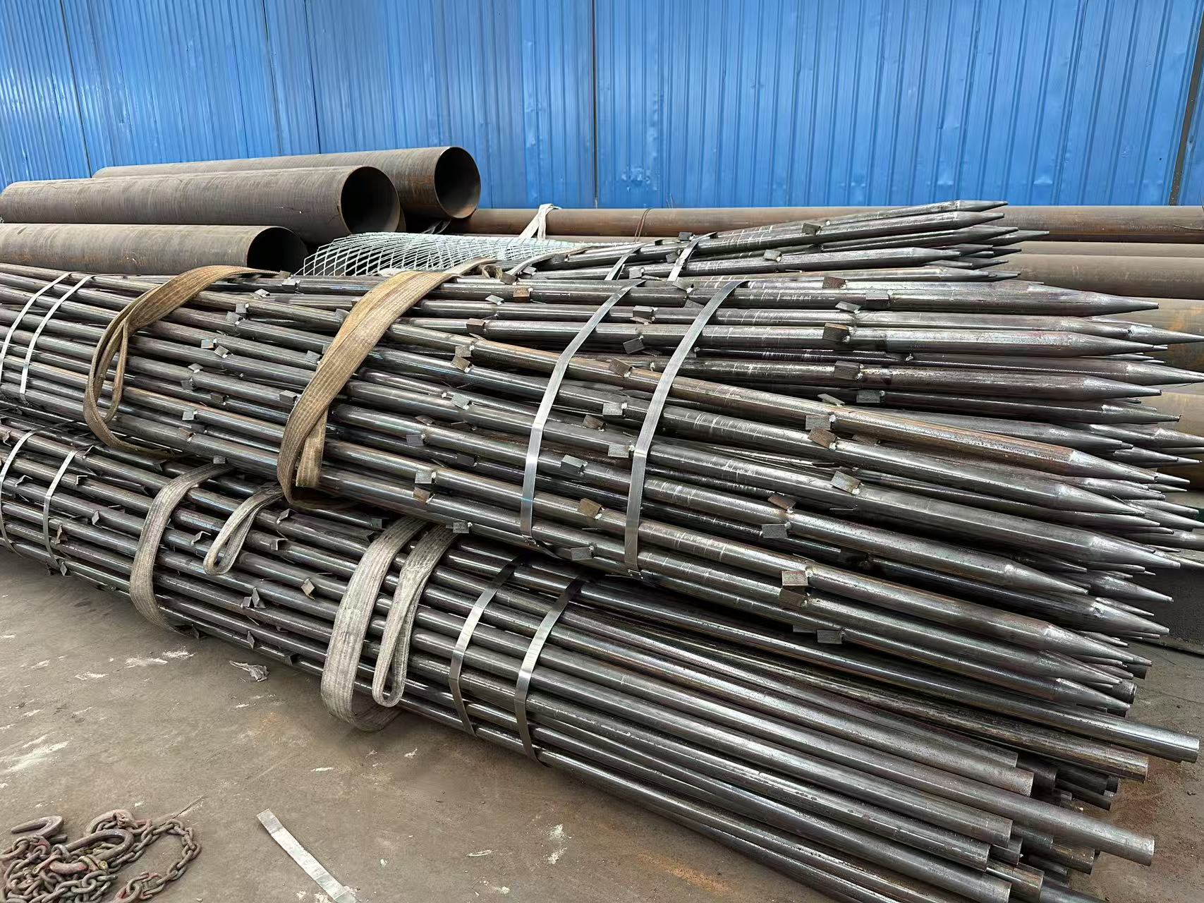 沈阳注浆管25/32/50/54/57等钳压式螺旋套筒式声测管厂家发货